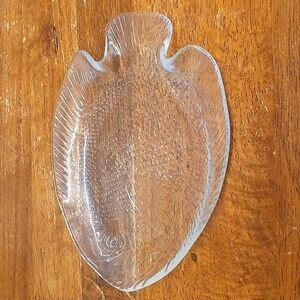 Vintage 1970's French Small Arcoroc Clear Glass Dish Catchall